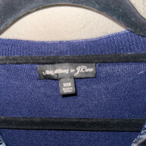 Abigail Borg for J. Crew women’s merino wool blue sweater blouse XXS office - Picture 8 of 9